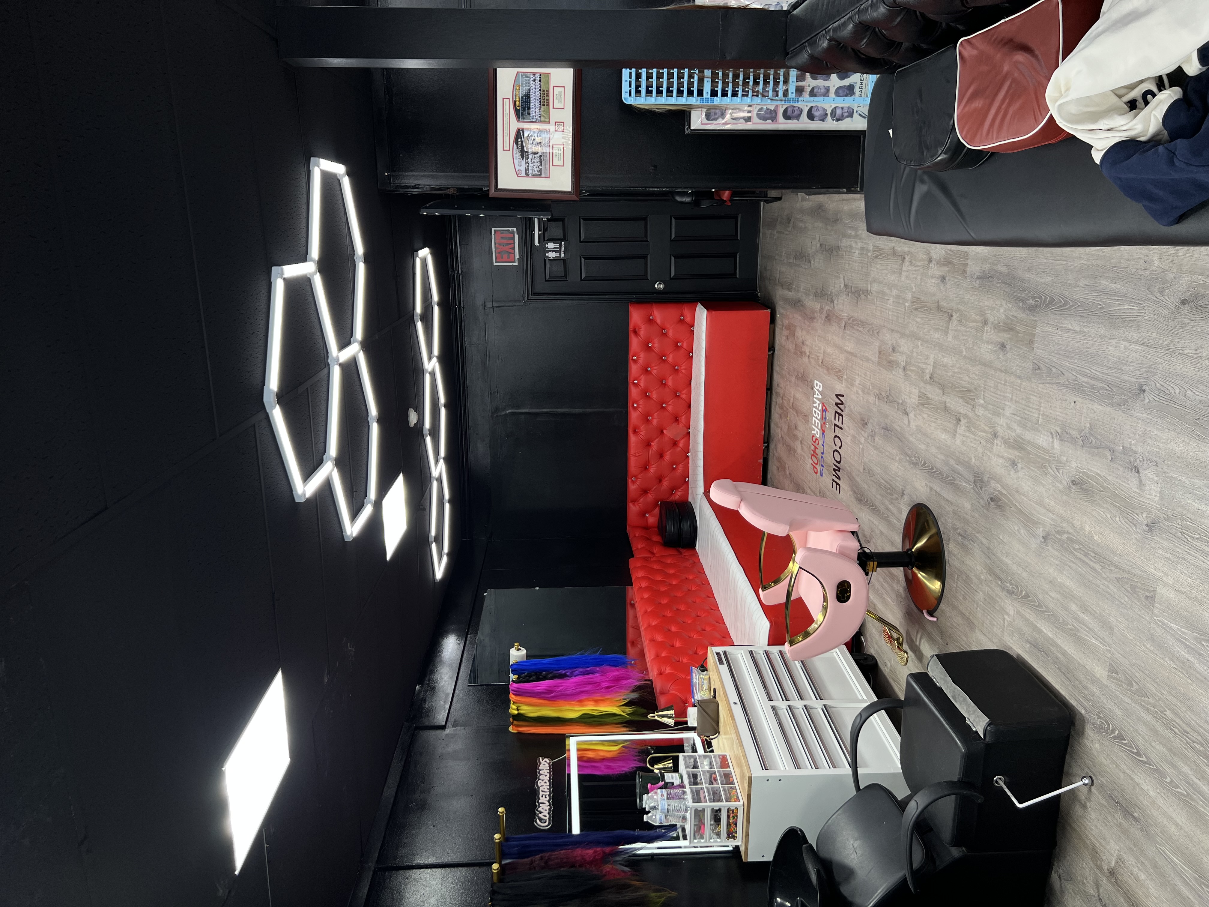 Barber shop interior view 2